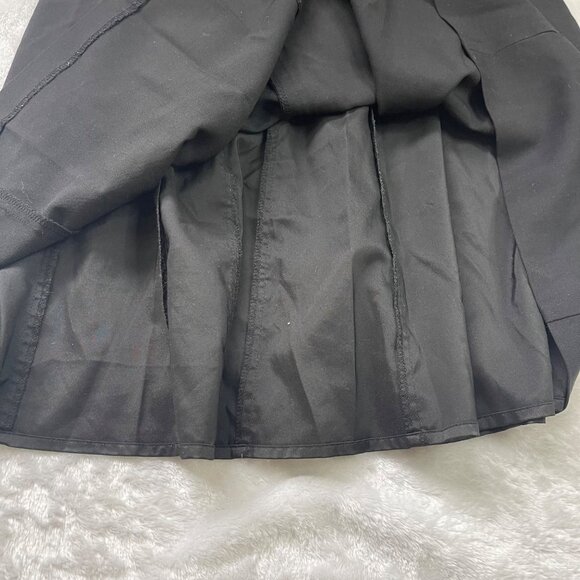 Theory Adison Dress Women's 2 Black‎ Sleeveless Pleated Luxe Wool Blend Pockets - Picture 11 of 13